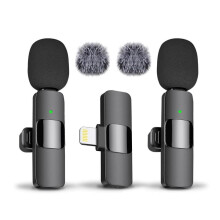 stk. mini trådløse lavaliermikrofoner kompatible med iPhone, Android, iPad – krystalklar lyd til optagelse, livestreaming, vlog, TikTok