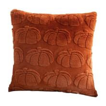 1 housse de coussin automnale citrouille caramel, douce et moelleuse, idéale pour canapé, fauteuil ou sofa (50 x 30 cm).