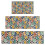 Easter leopard white kitchen rugs set of 3 1