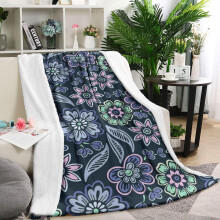 Couverture Pioneer Flower – Plaid en flanelle douce, toutes saisons, légère et chaude, 100 x 130 cm, pour canapé, lit, fauteuil