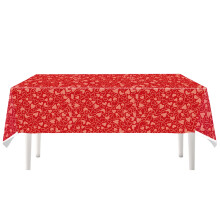 Roze hartvormig wegwerptafelkleed 72x54 inch