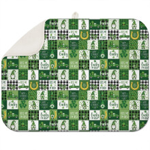 Tapis égouttoir à vaisselle en microfibre, motif gnome de la Saint-Patrick, 45,7 x 61 cm
