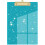 Light Blue Glitter Acrylic Clipboard with Pen Holder 1