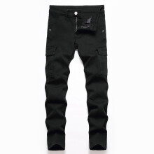 Boys Pants,Fashion Boys Jeans High Street Casual Pants Kids Comfortable Pure Color Denim,Boys Jeans,14 Black,5-6 Years