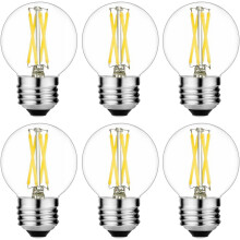 Edison gloeilamp E26 4W 4000K 400lm AC120V G16.5 Verpakking van 6