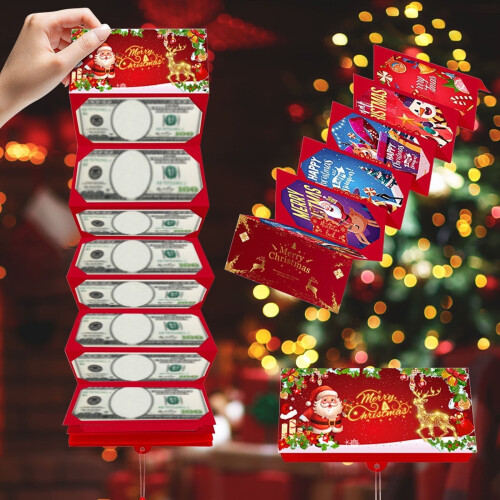 Weihnachtsgeldumschlag mit 10 Fächern