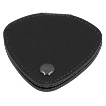 Sac Ă pochettes en cuir PU pour guitar picks, 6 emplacements, noir, 79x83mm