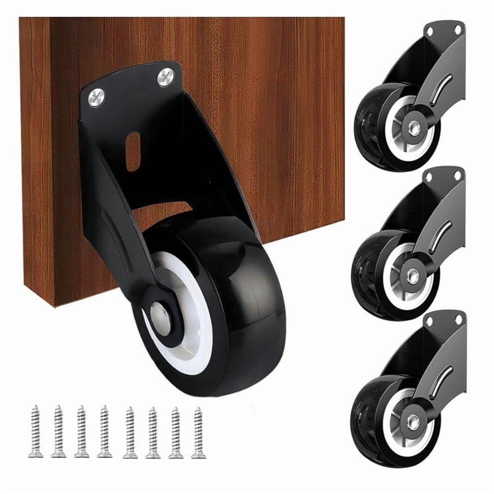 4-Pack 2Inch Gate Wheels, Anti-Sag Door Bottom Support Anti-Friction Casters Repair Dropping Wooden Doors 9071309088458