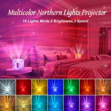 Northern Lights Projector, 18 Colors 162 Modes Ceiling Light, Remote Controlled Mood Lighting for Bedroom Room Decor