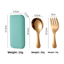 304 Stainless Steel Children's Forks and Spoons Set