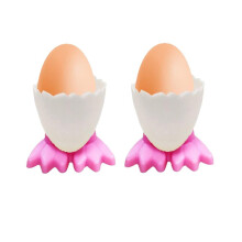 2Pcs Chicken Feet Egg Cups for Soft Boiled Eggs – Cute Easter Decor, Plastic Single Egg Holder, Compatible with Standard Egg Sizes