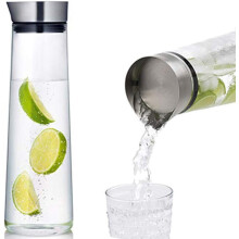Boroszilikát üvegből készült víztartály, 35 oz, rozsdamentes acélból