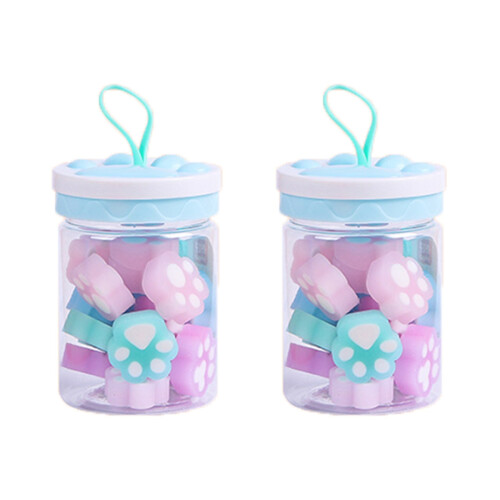 Gommes Mignonnes Patte Chat Usage Scolaire Coloré 1
