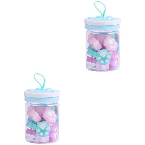 Gommes Mignonnes Patte Chat Usage Scolaire Coloré 2
