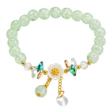 Fashionable Women Beaded Colorful Flower Elastic Handmade Suitable for Any Occasion