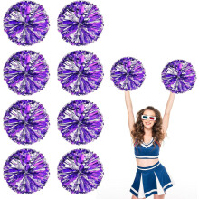 8 fémes pompon, 30 cm-es gyűrűs kivitelben
