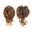 Chignon sintetico riccio e ondulato con ciocche 1
