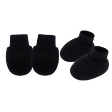 Newborns Anti Scratch Mittens and Socks Set Color Cotton Baby Hand & Foot Protectors Sleeve for 0-6 Months