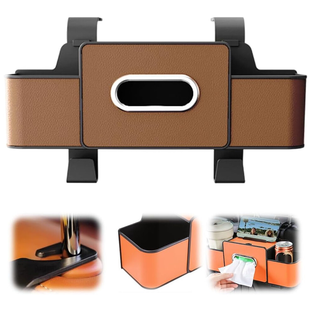 3-In-1 Car Backseat Organizer With Cup Holder, Tissue Box, Trash Bin & Hooks Â Compatible With Most Vehicles 9083649369067