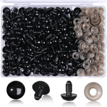 320Pcs 14mm Safety Eyes for Crochet Amigurumi, Plastic Doll Eyes with Washers, Compatible with Stuffed Animal & Plush Bear Making