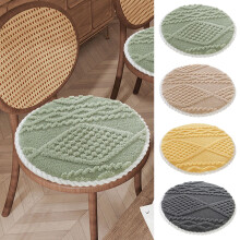 Coussin de chaise rond en peluche éponge épaisse, antidérapante et résistante pour une assise confortable. Coussin de siège doux et moelleux