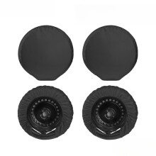 4-Pack Tire Covers, Carbon Fiber Wheel Protectors for Truck/SUV/RV, Universal Fit 29-31.75", Sun/Rain/Snow Protection, Compatible with Most Vehicles