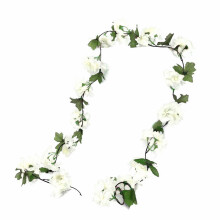Guirlande de fleurs artificielles de 2,30 m (7,55 pi) pour arche de mariage, cérémonie de jardin, décoration murale extérieure – Compatible
