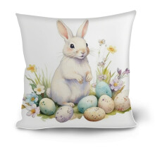 Easter Pillowcase for Kids, 2-Pack White Cotton 20x30, Washable & Durable for Drawing, Crafting & Family Celebrations – Compatible with Standard