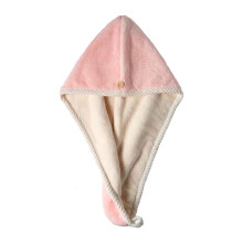 Hair Towel Wrap,Hair Drying Towel with Button, Hair Towel Turban,Head Towel to Dry Hair Quickly
