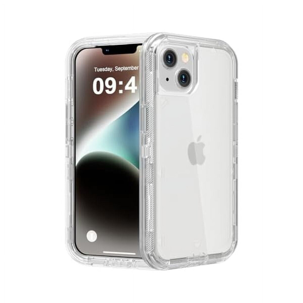 Fu1999 Iphone 14 Plus Case – Heavy Duty Shockproof, Anti-Drop, Dual-Layer Transparent Cover, Compatible With Iphone 14 Plus (6.7") 9425574180933