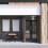 Décor Porte Bois Suspendu Ouvert Fermé Double-Face Noir 3