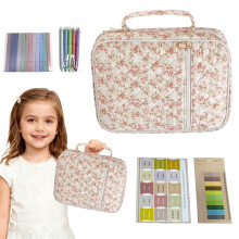 Ensemble de sac de rangement matelassé en coton pour livres, idéal pour les voyages. Pochette pour livre de prières portable, couverture de livre,