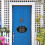 Décor Porte Bois Suspendu Ouvert Fermé Double-Face Noir 4