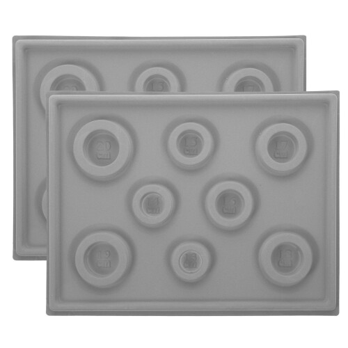 4Pièces Plateau De Perles Gris Pratique Pour Fabrication De 1
