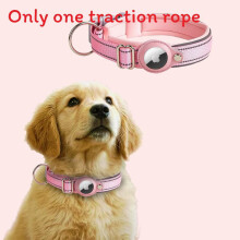 (Pink, L) Gps Tracking Pet Collar With Solid Color Nylon Design For Safety Daily Pet