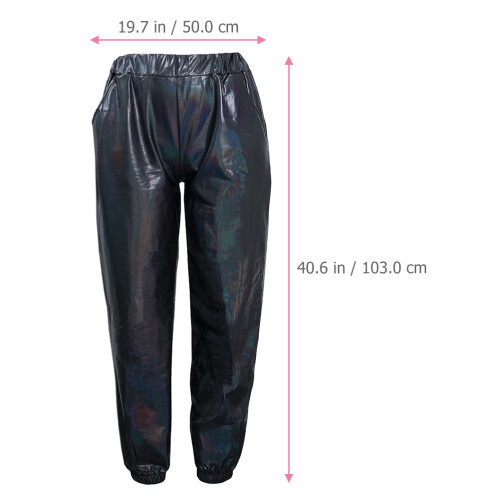 Broek Dames Disco Met Duurzame Polyester Stof 1