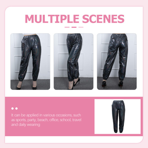 Broek Dames Disco Met Duurzame Polyester Stof 2