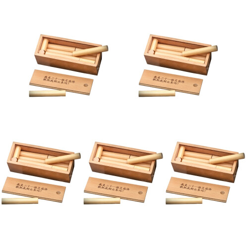 5Ensembles Jeux Éducatifs Bois Intellectuels Multicolores 1