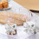 Clear Bow Glass Champagne Cups Pink Bow 8 oz 5