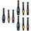9St Zwarte Socket Bit Adapter Set Met Snelle Voor Boormachine 6