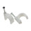 Round White 12mm Cable Clips Secure Fastenings Cables LARGE [100 Pack] 4