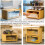 Bamboo Bread Box for Kitchen Counter - Large Capacity Bread Storage with Window 2