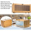 Bamboo Bread Box for Kitchen Counter - Large Capacity Bread Storage with Window 4