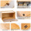 Bamboo Bread Box for Kitchen Counter - Large Capacity Bread Storage with Window 5