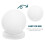 Cúpula de plástico branco para luminárias de teto e parede. 8