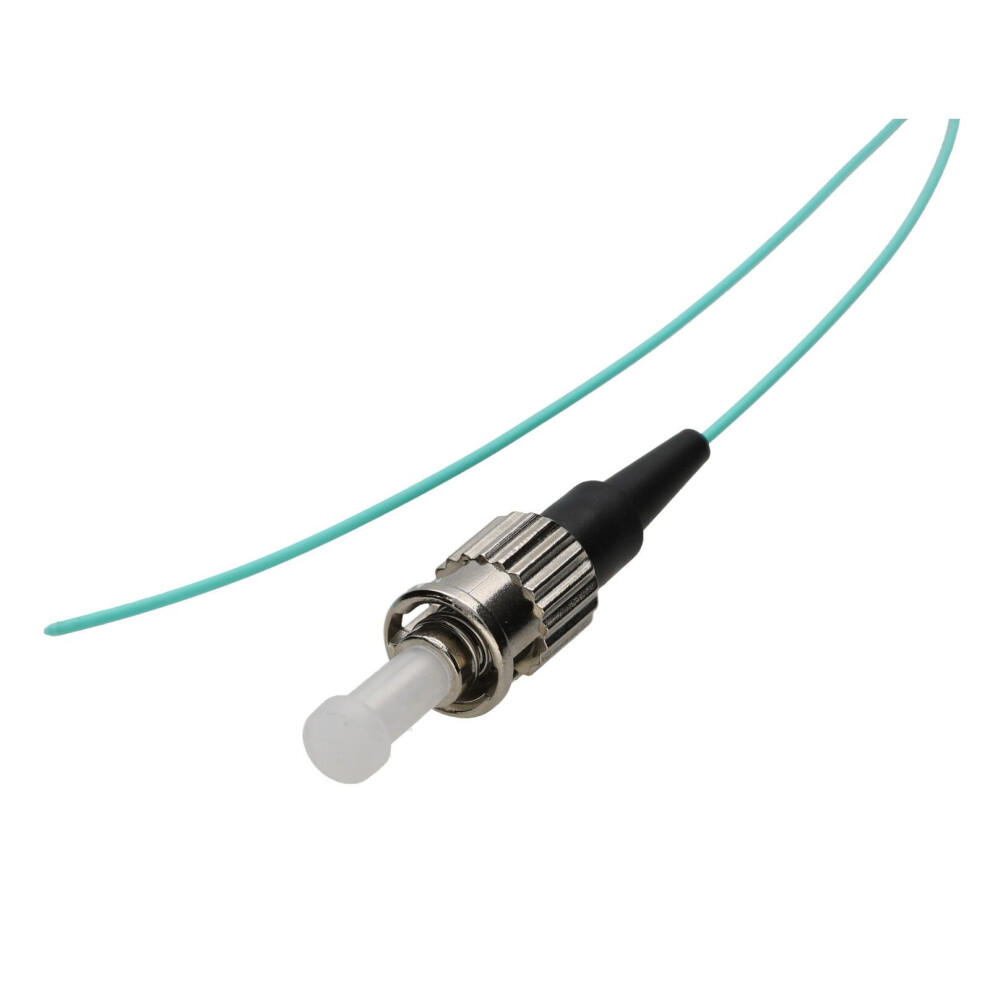 Kenable Om4 Fibre Optic St Pigtail Simplex Mm 50 125 Splicing Lszh Cable 1M Aqua