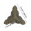 Protector de esquina triangular de bronce para muebles, 1x1 pulgada. 3
