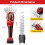 24V Cordless Handheld Grass Shear Hedge Trimmer with 90  Cutting Angle 2Pcs Replaceable Blades 7