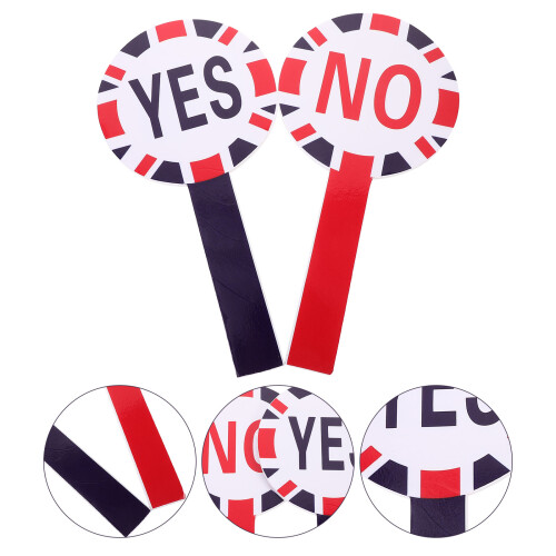 4Ensembles Tableaux De Vote Portables Enseignant Oui Non Multi Couleur 2