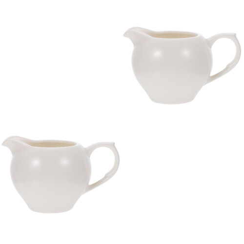 2Pièces Récipient Céramique Pour Lait Sauce Usage 2